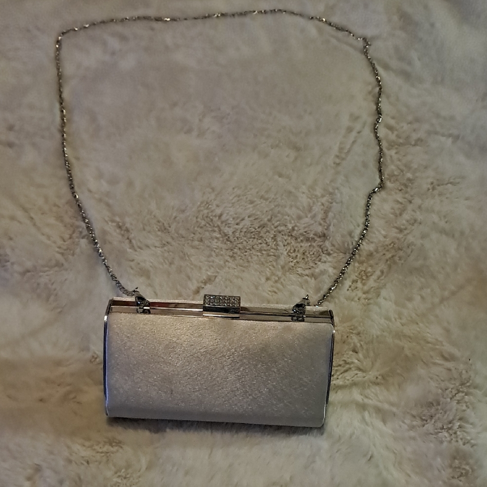 Elegant Silver Clutch Bag